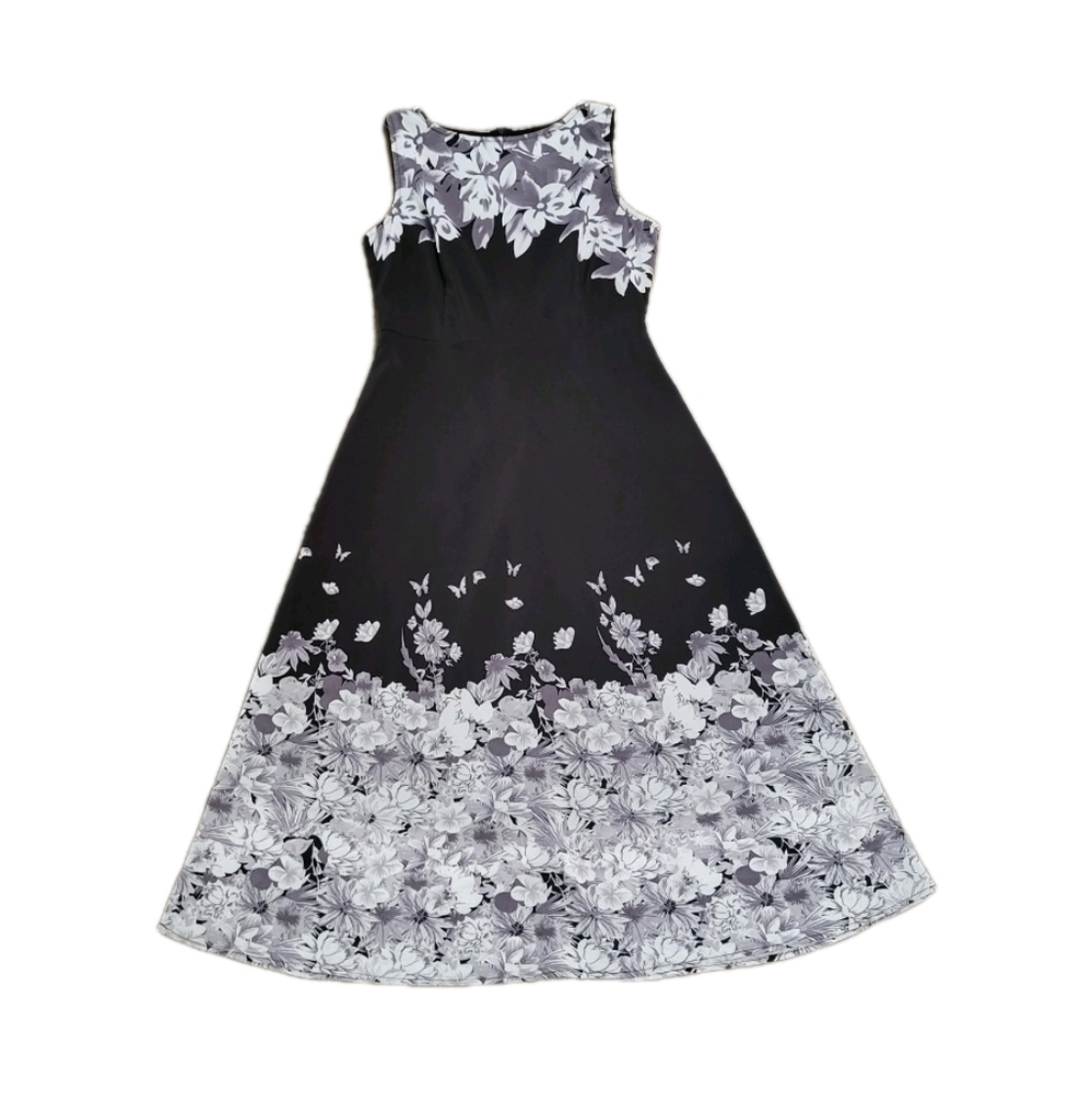 Hekka Women's Dress Size S Small Midi Floral Flowy Modest Classy Butterfly